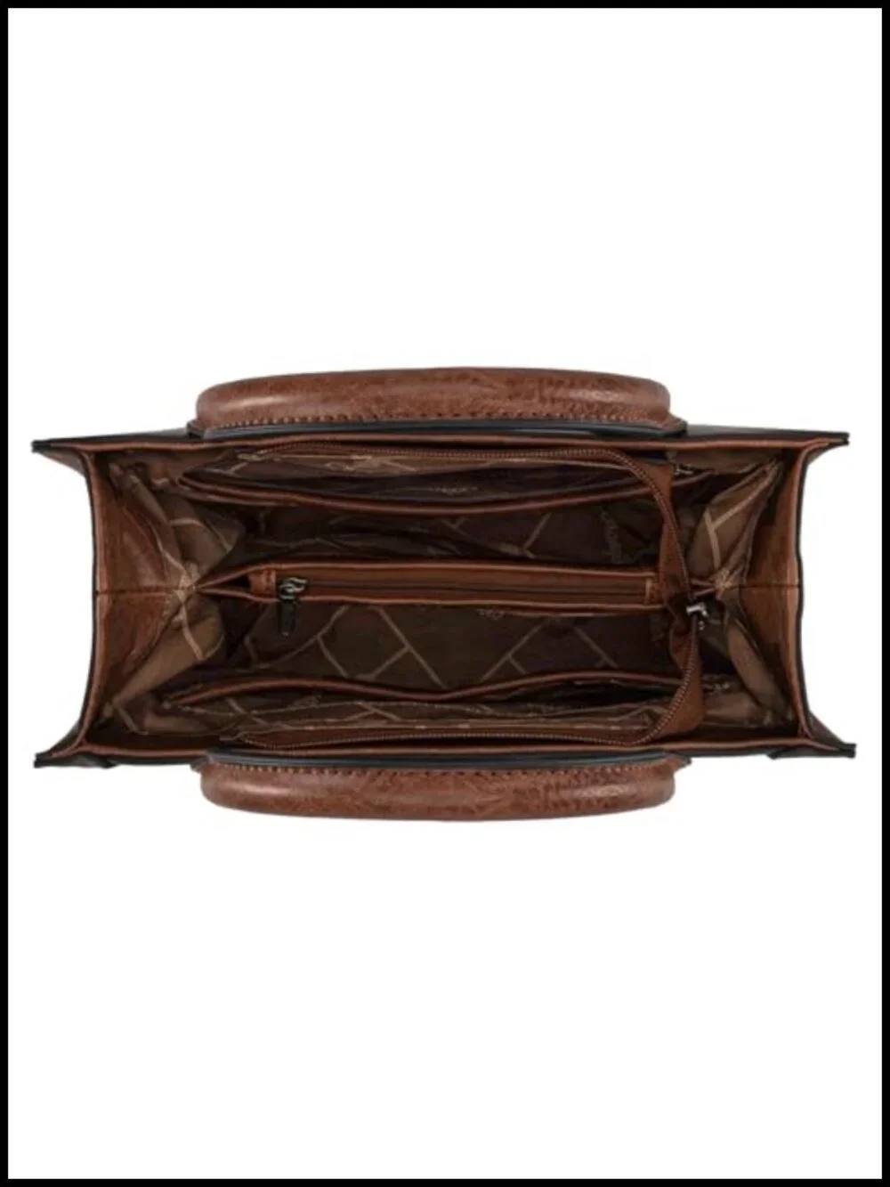 Women's Western Tote Bag with Wallet, Vegan Leather
